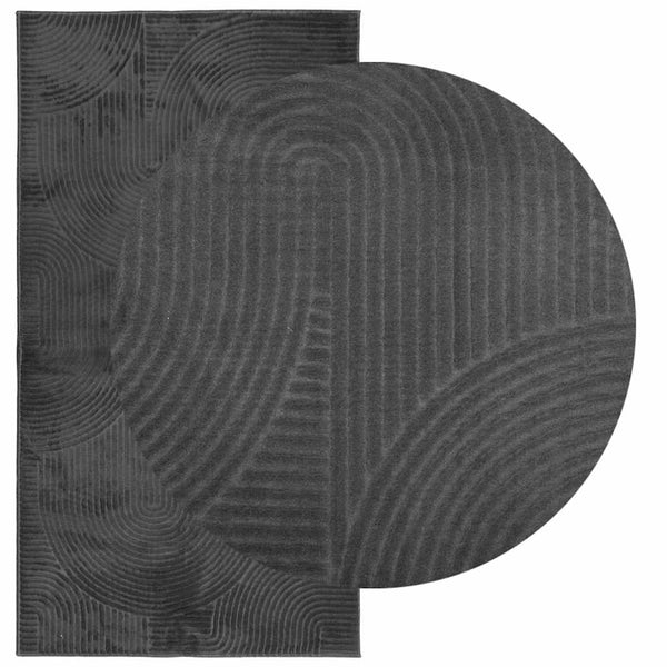 Anthrazit Teppich IZA Kurzflor 80x150 cm