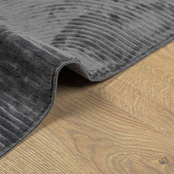Anthrazit Teppich IZA Kurzflor 80x150 cm