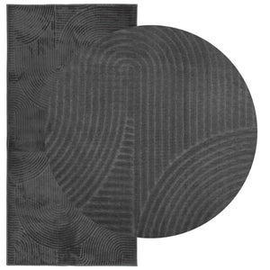 Anthrazit Teppich IZA, Skandi-Stil, 100x200 cm