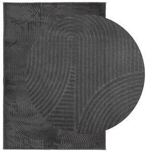Anthrazit Teppich IZA, Skandi-Stil, 160x230 cm