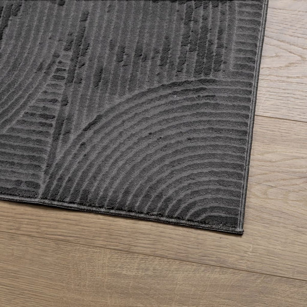Anthrazit Teppich IZA, Skandi-Stil, 160x230 cm