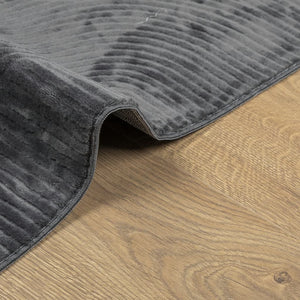 Anthrazit Teppich IZA, Skandi-Stil, 160x230 cm