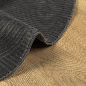 Anthrazit Teppich Kurzflor Skandi Ø 200cm