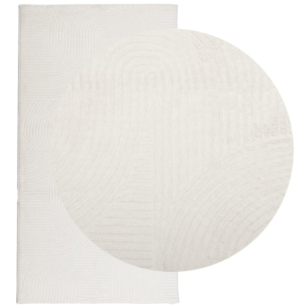 Teppich IZA Creme Kurzflor 80x150 cm