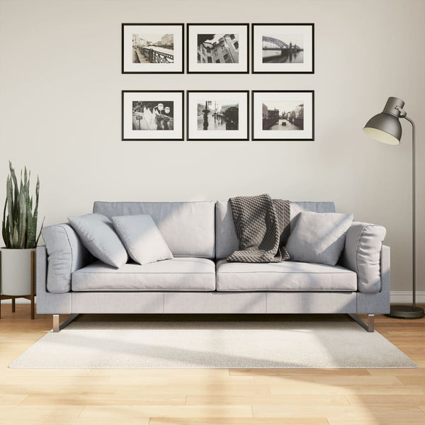 Teppich IZA Creme Kurzflor 80x150 cm
