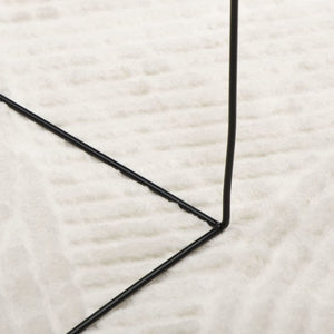 Creme Teppich Kurzflor 100x200 cm Skandi-Look