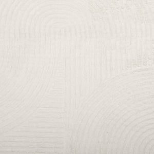 Creme Teppich Kurzflor 100x200 cm Skandi-Look