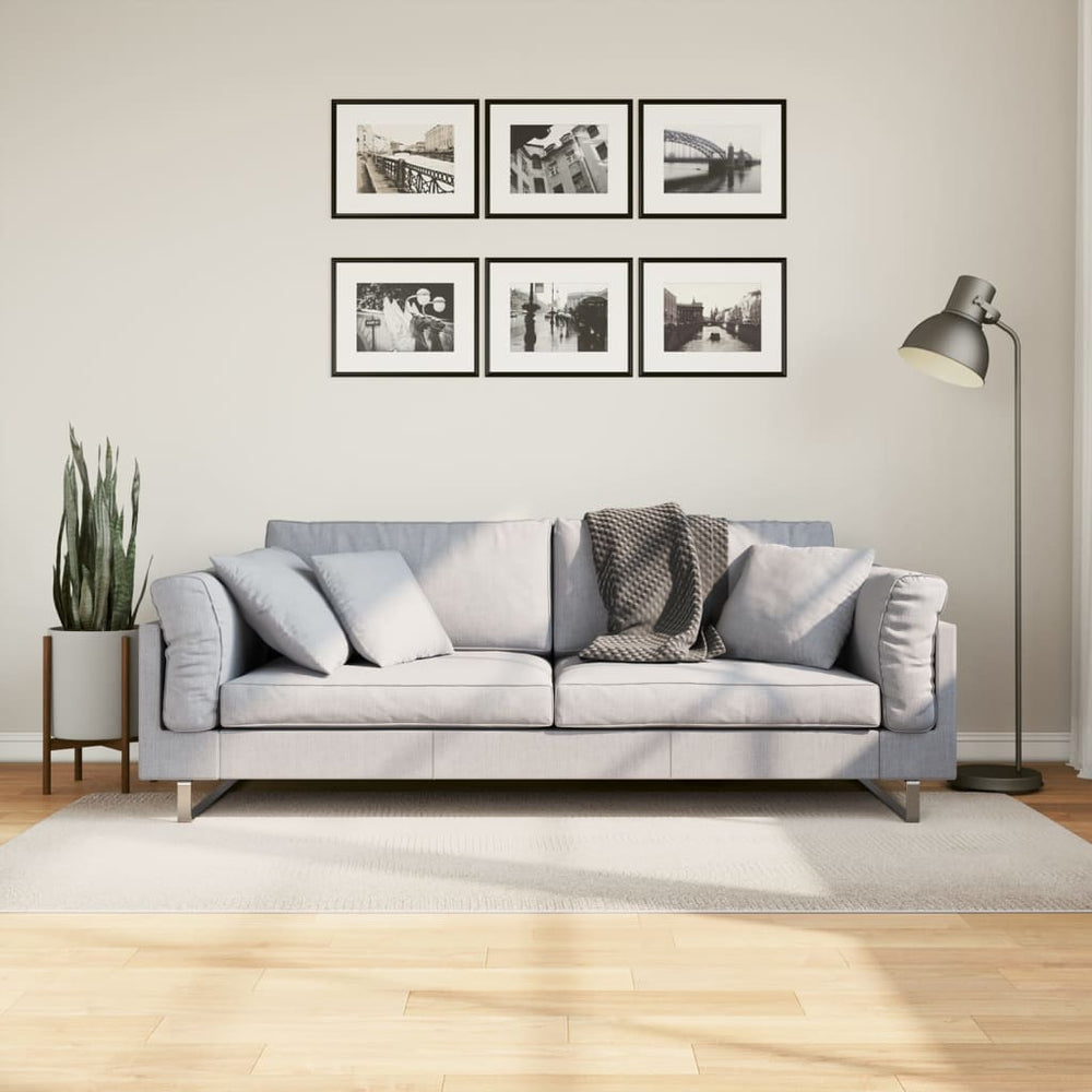 Creme Teppich Kurzflor 100x200 cm Skandi-Look