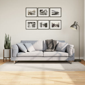 Creme Teppich Kurzflor 100x200 cm Skandi-Look