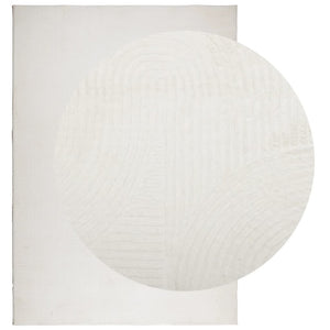 Creme Teppich Kurzflor Skandinavisch 120x170 cm