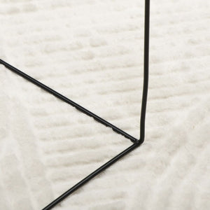 Creme Teppich Kurzflor Skandinavisch 120x170 cm