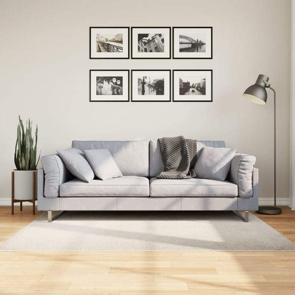 Creme Teppich Kurzflor Skandinavisch 120x170 cm
