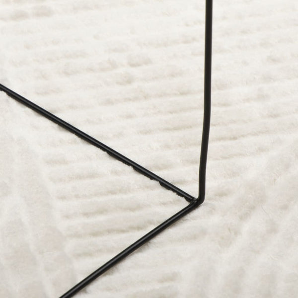 Creme Teppich IZA, Kurzflor, Ø 120cm