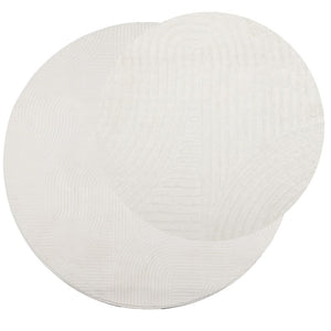 Creme Teppich IZA, Ø 200 cm