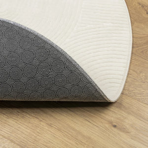 Creme Teppich IZA, Ø 200 cm