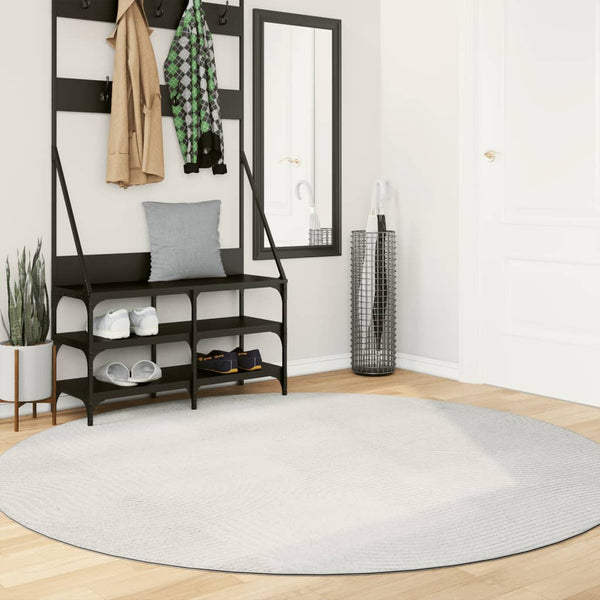 Creme Teppich IZA, Ø 200 cm