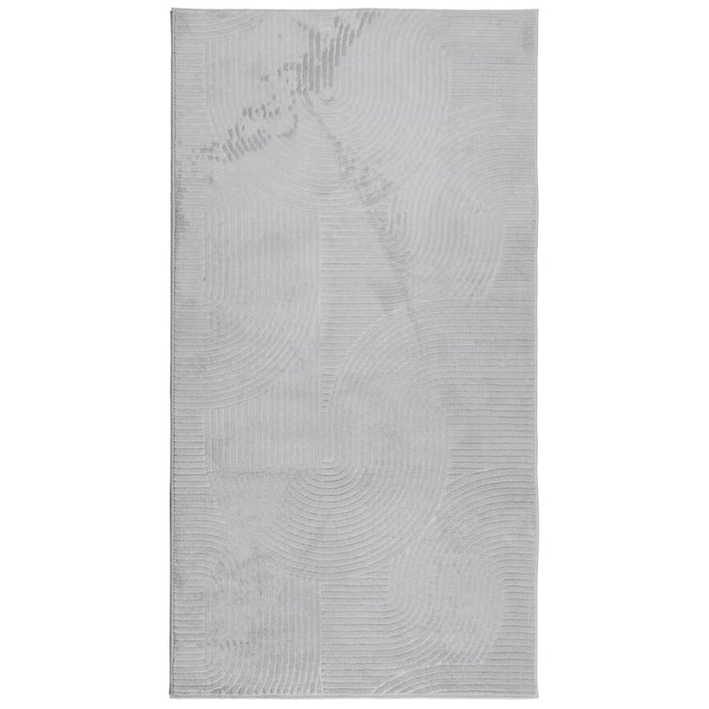 Grauer Kurzflor-Teppich IZA, 80x150 cm