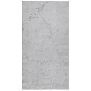 Grauer Kurzflor-Teppich IZA, 80x150 cm