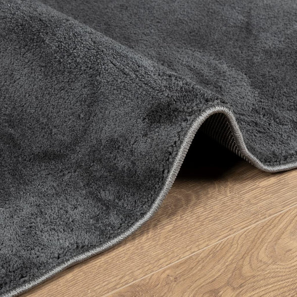 Anthrazit Teppich Kurzflor 200x280 cm