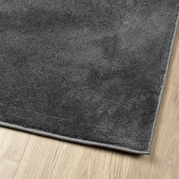 Anthrazit Teppich OVIEDO Kurzflor 240x240 cm