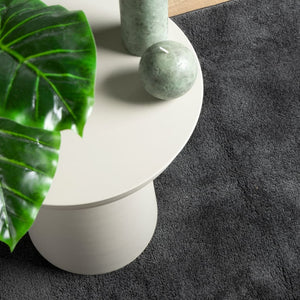 Anthrazit Teppich OVIEDO Kurzflor 240x240 cm