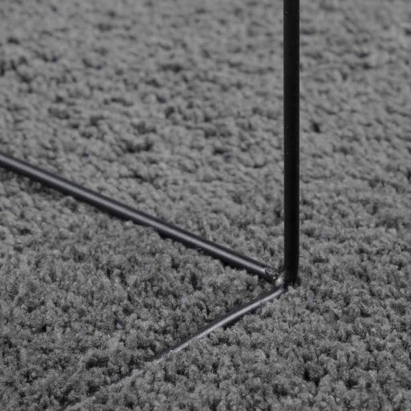 Anthrazit Teppich Kurzflor Ø 200 cm