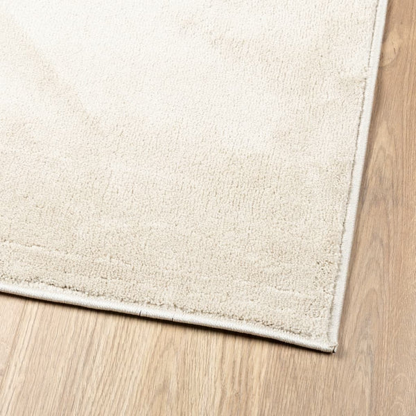 Beiger Kurzflor Teppich OVIEDO 120x170 cm
