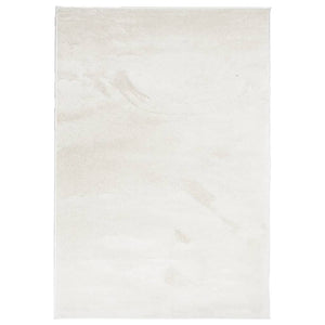 Beiger Kurzflor Teppich 200x280 cm