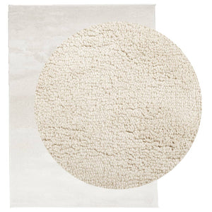 Beiger Kurzflor Teppich 240x340 cm