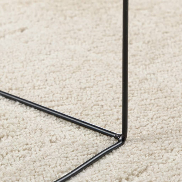 vidaXL Tapis OVIEDO Poils courts Beige Ø 200 cm