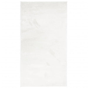 Teppich Kurzflor Creme 60x110 cm