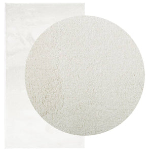 Teppich Kurzflor Creme 60x110 cm