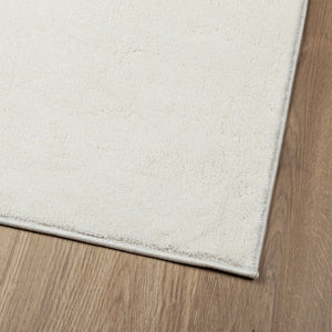 Teppich Kurzflor Creme 60x110 cm