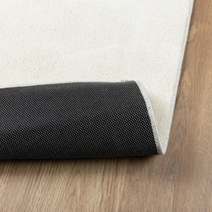 Teppich Kurzflor Creme 60x110 cm