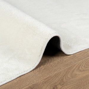 Teppich Kurzflor Creme 60x110 cm