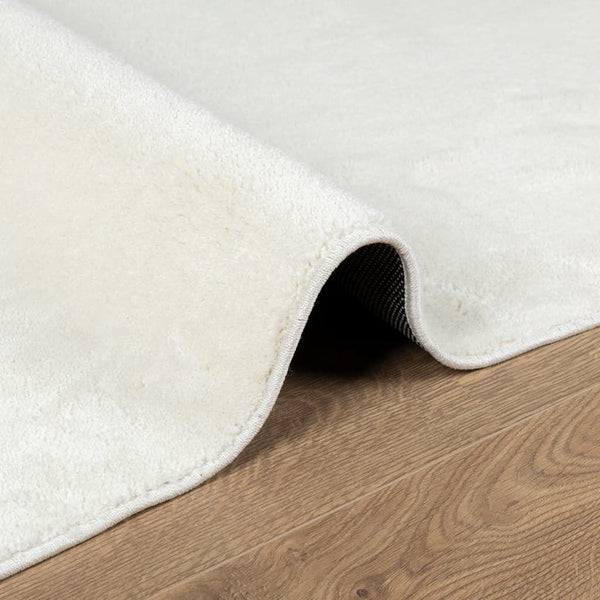 Teppich Kurzflor Creme 60x110 cm