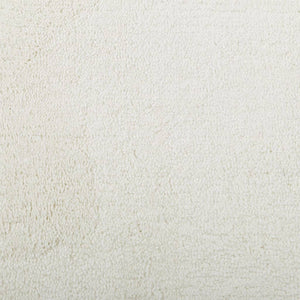 Creme Kurzflor Teppich 120x120 cm
