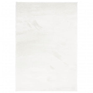 Creme Kurzflor Teppich 160x230 cm