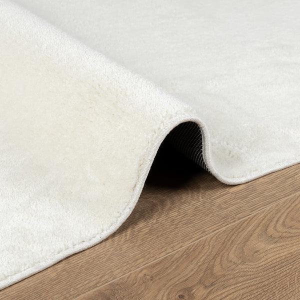 Creme Kurzflor Teppich 160x230 cm