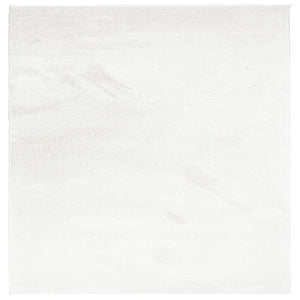 Creme Kurzflor Teppich 200x200 cm