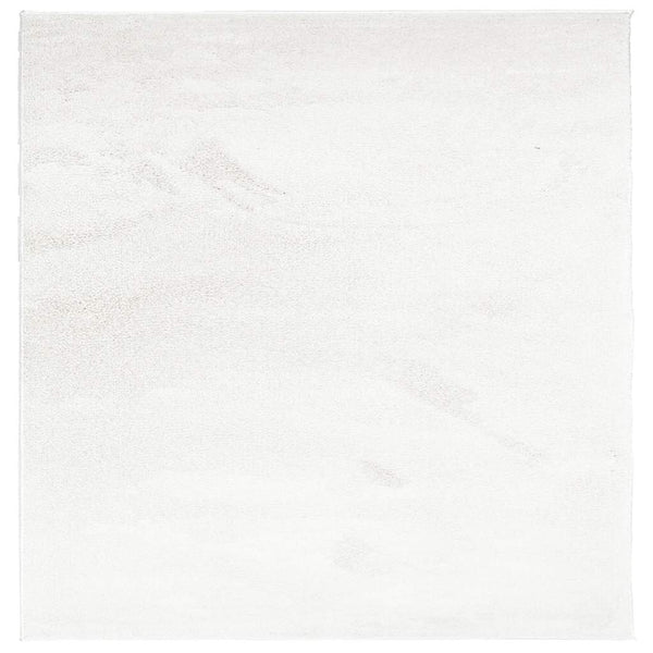 Creme Kurzflor Teppich 200x200 cm