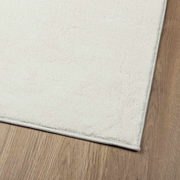 Creme Kurzflor Teppich 200x200 cm
