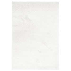Creme Kurzflor Teppich 200x280 cm