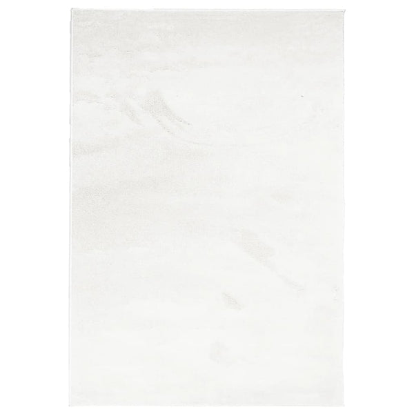 Creme Kurzflor Teppich 200x280 cm