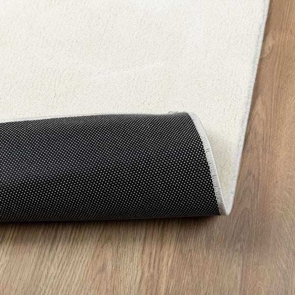 Creme Kurzflor Teppich 200x280 cm