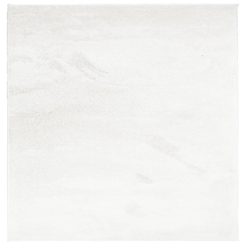 Creme Teppich OVIEDO Kurzflor 240x240 cm
