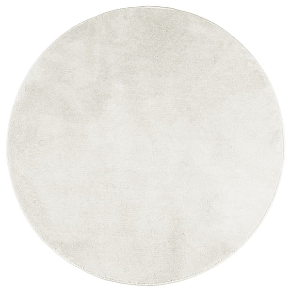 Creme Kurzflor Teppich OVIEDO Ø 160cm