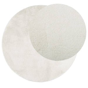 Creme Kurzflor Teppich OVIEDO Ø 160cm