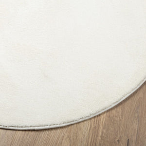 Creme Kurzflor Teppich OVIEDO Ø 160cm