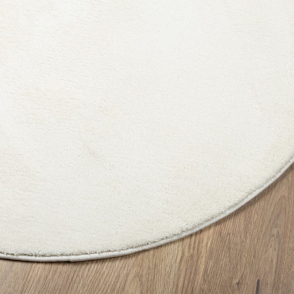 Creme Kurzflor Teppich OVIEDO Ø 160cm